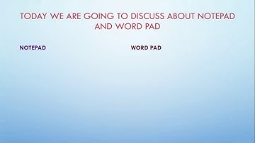 Learn नोटपैड और वर्डपैड | Difference Between Notepad and Wordpad in Hindi | #notepadvs#wordpad