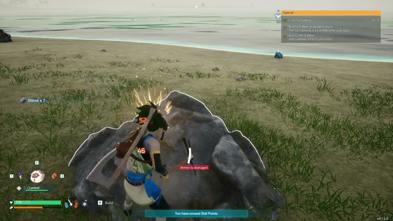 Palworld SP Pt2: The First Base ... No Guns Solo ... Cute Sim ...