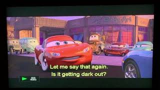 Lightning McQueen: Let me say that again. Is it getting dark out?
