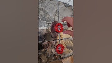 ASMR: Tiling Backsplash #tiling #tiledesign #glasstile #antiquemirror #basementrenovation #diy