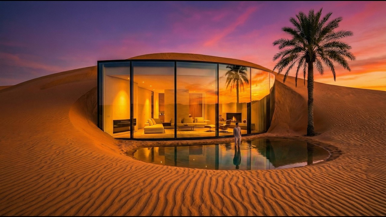 I Built a Luxury House Inside the Desert Sand — An Impossible Extreme Build (ASMR)