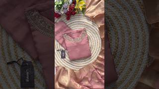 Heavy handwork mauve pink Dola silk kurta set #shorts #handwork #kurti #dress #partywear #shopping