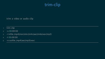 trim clip - trim audio and video with ffmpeg