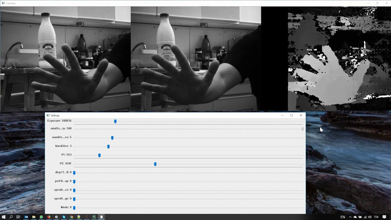 Stereo depth test - YouTube