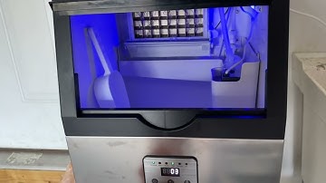Amzgachfktch Commercial Ice Maker, Under Counter Freestanding Ice Machine for Home Office Restaurant
