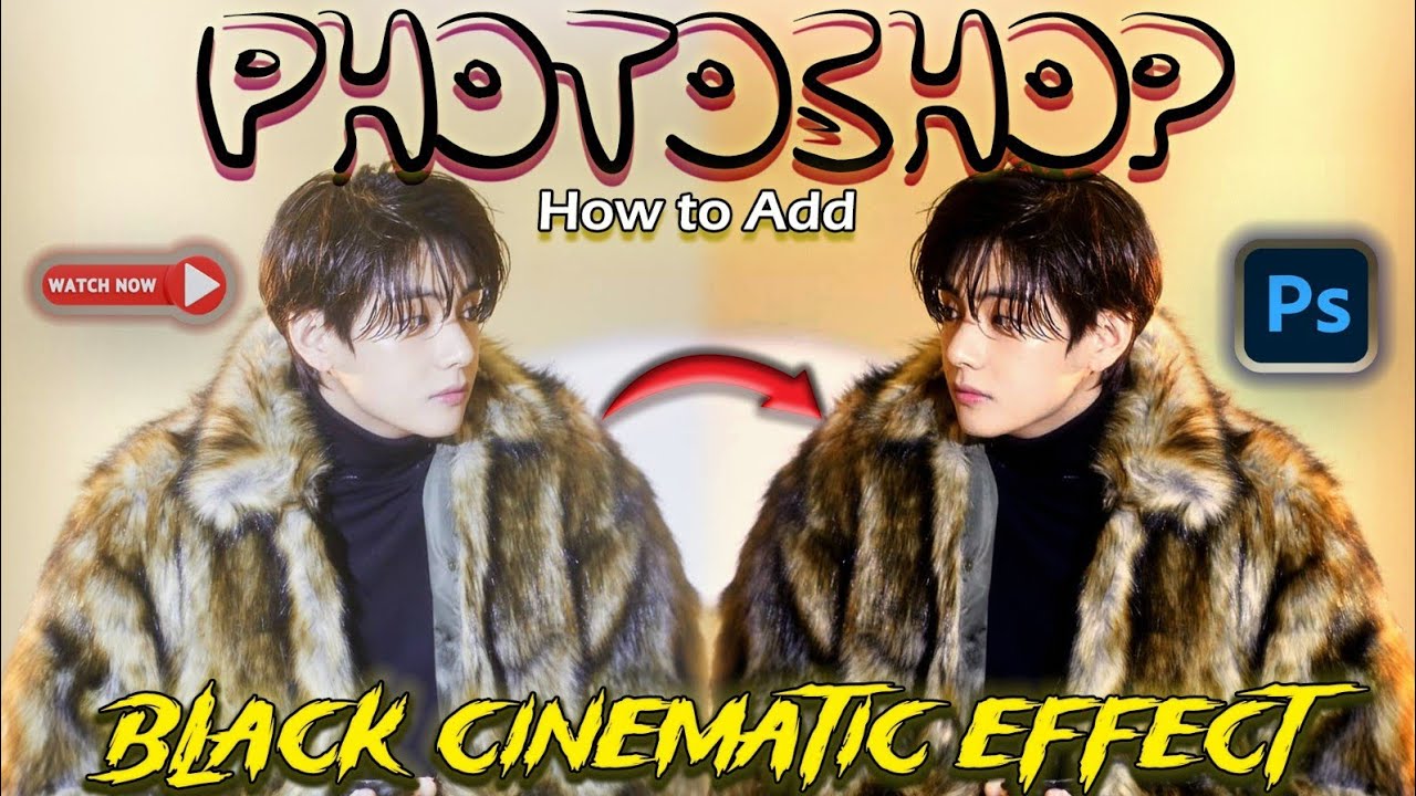 How to Create a Stunning Black Cinematic Effect in Photoshop #tutorial #like #photoshoptutorial