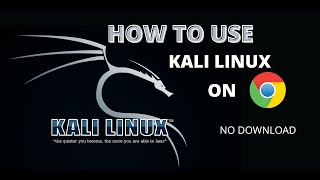 How to use Kali Linux Online | Run Linux on Web Browser | Saksham