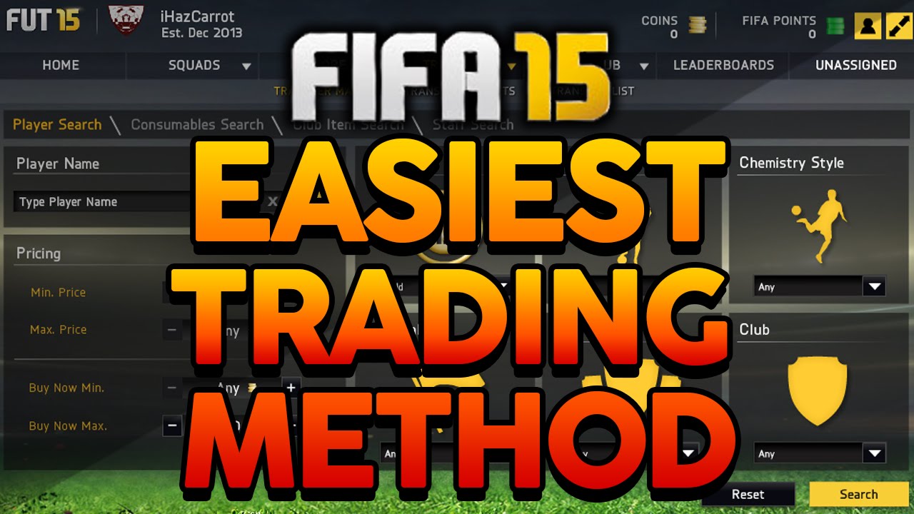 Fifa 15 | Easiest Trading Method - No Skill Needed