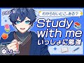 【作業用BGM】なおきりと一緒に勉強🌷✏️1時間 ⌇study with me⌇キャラクター⌇男の子⌇カラフルピーチ(非公式FA)