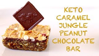 Keto Jungle Peanut Caramel Crunch Chocolate Bar Recipe
