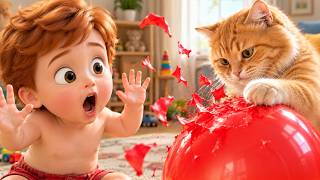 Momen Bayi Lucu dengan Kucing & Anjing 🐶👶🐱 Bayi Tertawa & Terkekeh Tanpa Henti Kucing Lucu