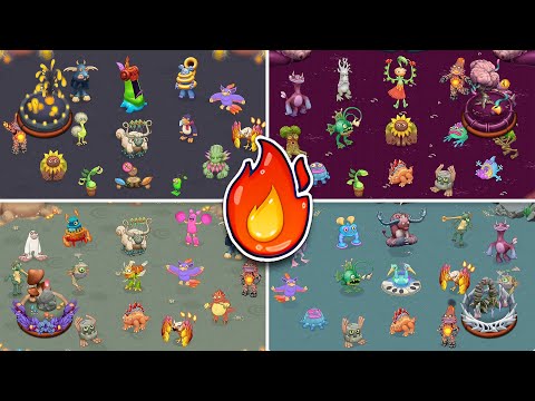 All SCRAPPED Fire Island Full Songs Fire Fantasia Frontier Park Bastion My Singing Monsters 