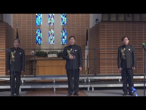 男声三重唱《在河对岸的远方》俄罗斯民歌  演唱：杨继、张亭、李明  手风琴：徐佰生  西洋红合唱团