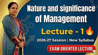 Management | (Lecture-1) 2026-27 | must watch