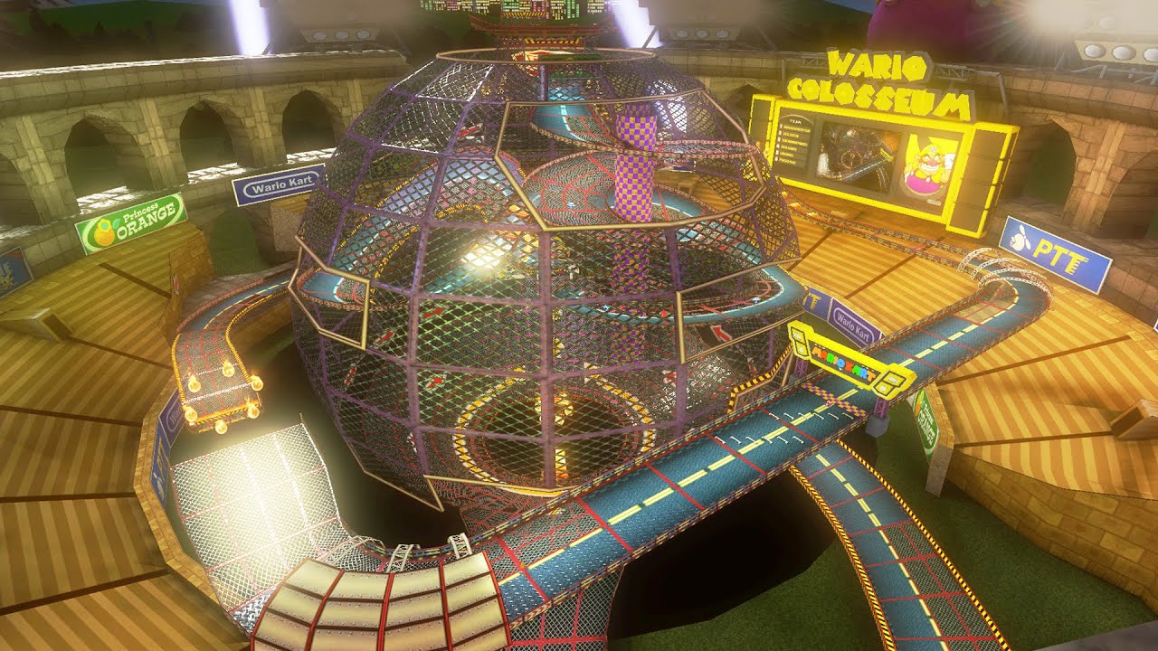 GCN Wario Colosseum - Mario Kart 8 (Gameplay)