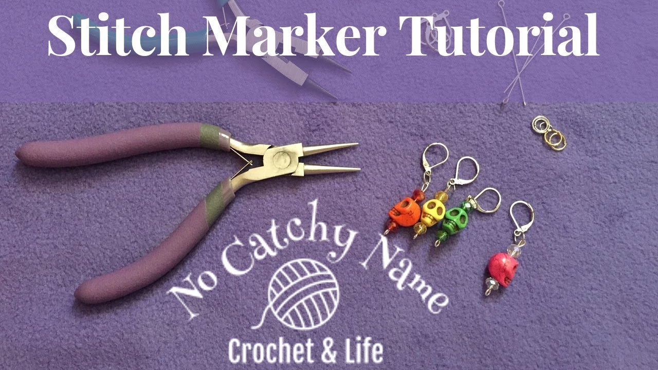 How to make crochet stitch markers - Akamatra