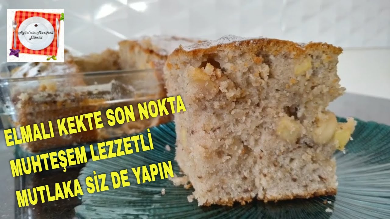 ELMALI KEK NASIL YAPILIR❗❗ Elmalı Kek Tarifi (Doğra At Karıştır Pratik ve Lezzetli)