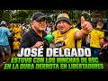 José Delgado estuvo con los hinchas de BSC en la dura derrota en Libertadores