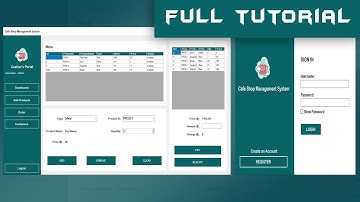 C# Full Tutorial - Cafe Shop Management System