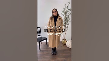 Four ways to style a long classic trench coat. Outfit details on my LTK under lilbitsofpai