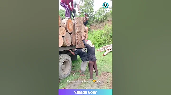 Who Needs a Crane When You Have TEAMWORK?! 💪 Log Lifting Goals! #logginglife #beastmode #respect