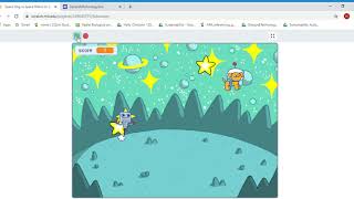 Space Dog vs Space Robot on Scratch, screen recording of my game screenshot 1