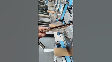 Reinforce Corrugated Boxes with DGM Folder Gluer Scoring Device! #Shorts #dgm #foldergluer