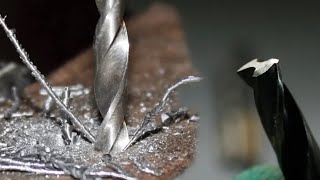 How to sharpen iron drill bits without tools like factory production || sharpen the drill bit