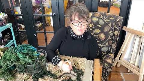 Thursday Live: A few changes, hooking greens, putting together a Cheticamp Frame and a studio tour.