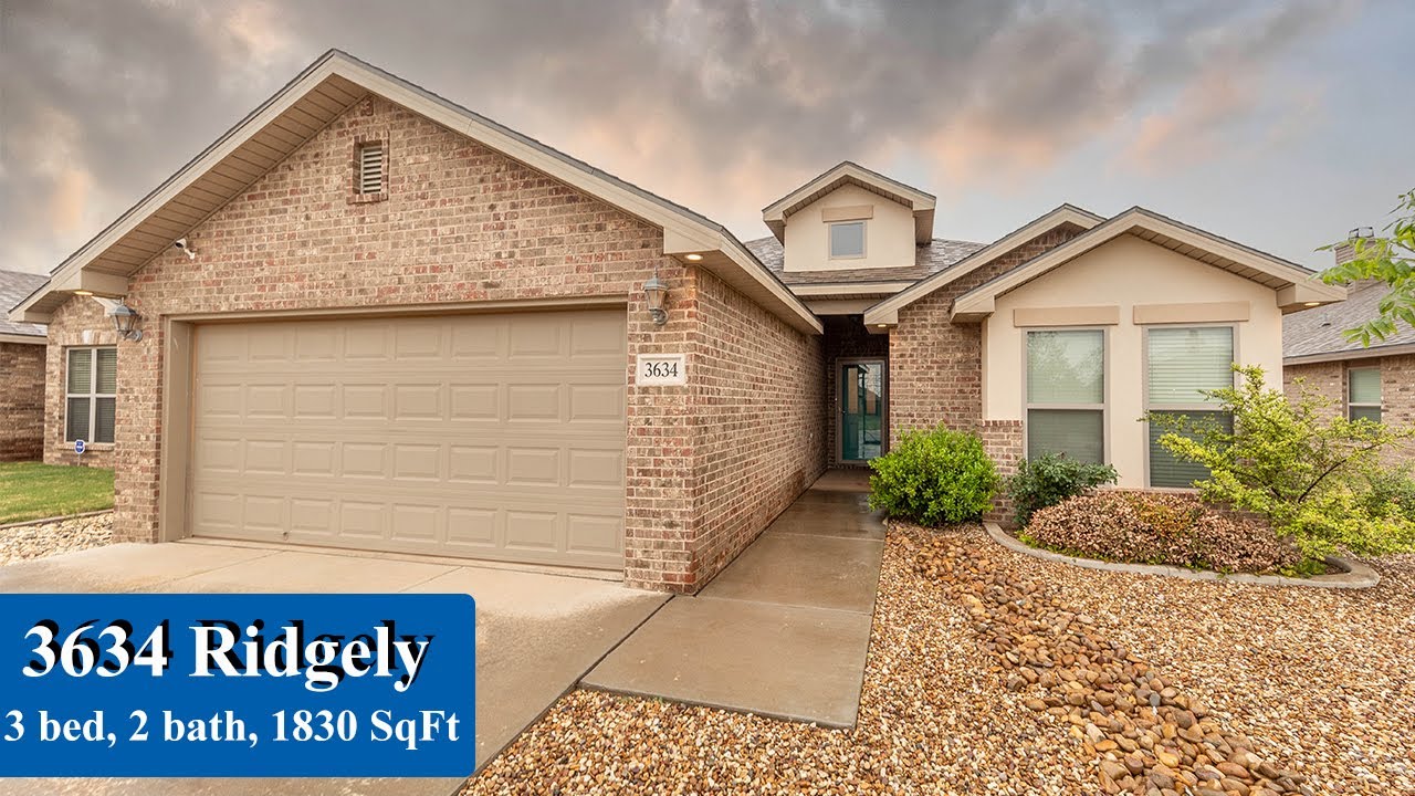Home For Sale 3634 Ridgely Ave, Lubbock, TX 79407 YouTube