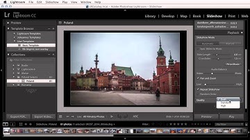 Improved Slideshows in Lightroom CC