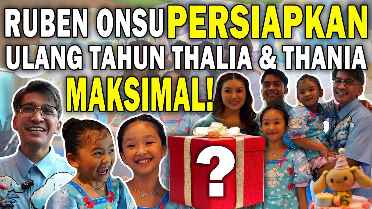SURPRISE‼️THE SCARED RIANA, PRINCE POETIRAY & QUINN SALMAN DATANG KE ULANG TAHUN THALIA THANIA‼️