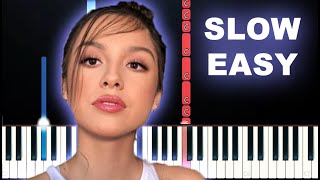 Olivia Rodrigo - Wondering (SLOW EASY PIANO TUTORIAL)