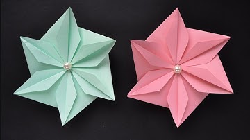 How to make a Beautiful PAPER FLOWER ENVELOPE | Origami Tutorial DIY by ColorMania