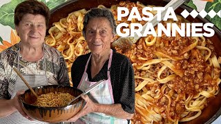 93 year old Elda makes tagliatelle with a delicious pork ragu! screenshot 1