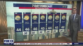 Mainly dry for the remainder of the workweek | FOX 13 Seattle