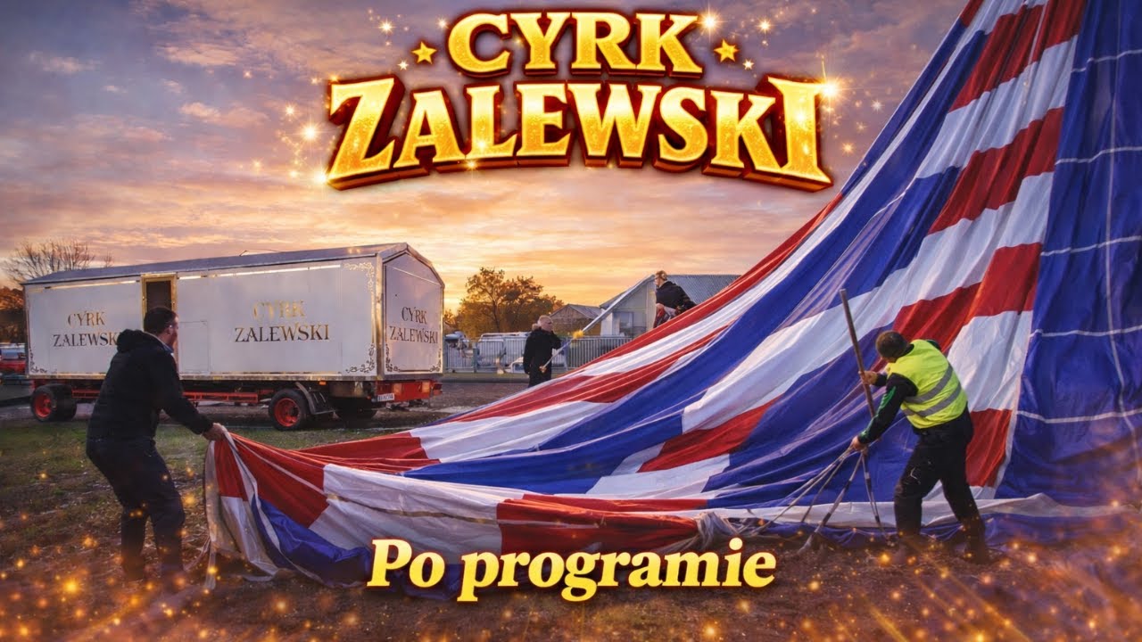 Cyrk Zalewski 2025 -  Składanie namiotu i wyjazd z placu