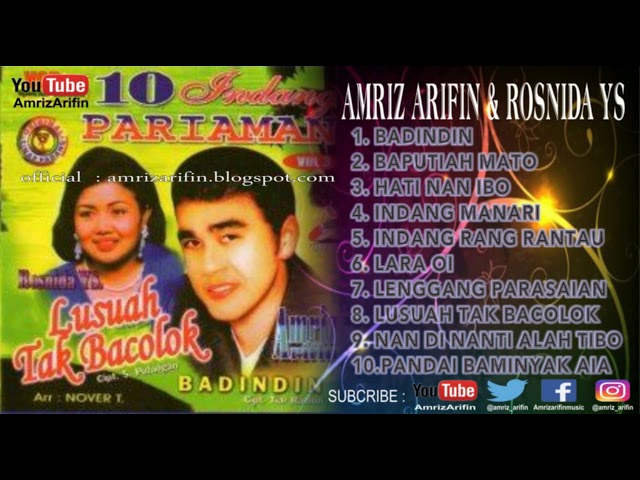 Full Album - Lusuah Tak Bacolok - INDANG PARIAMAN VOL 3 - AMRIZ ARIFIN - ROSNIDA YS -   lagu minang class=