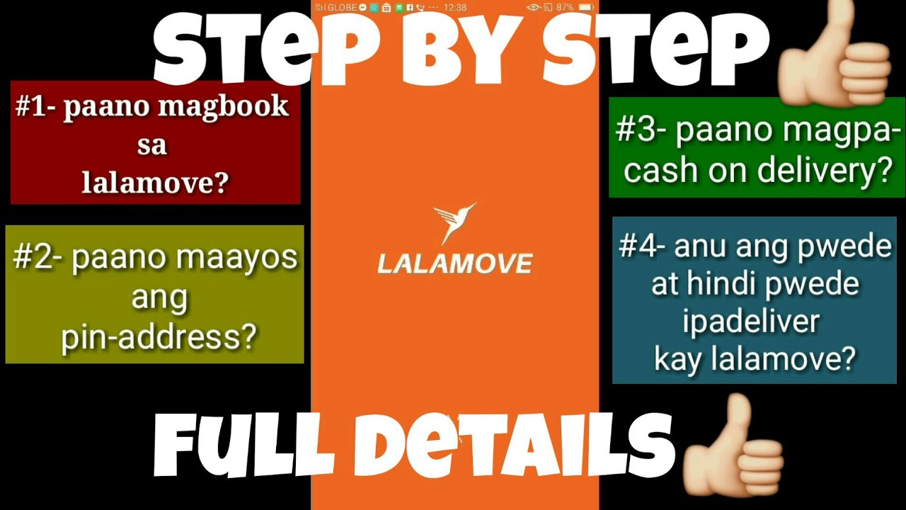 paano magbook sa lalamove ng cash on delivery? full details pin