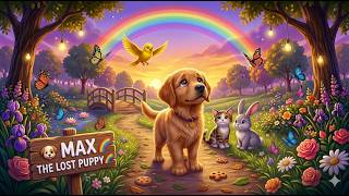 Max the Lost Puppy 🐾🐶✨ | Cute Kids Story About Friendship 🐰🐦🐱
