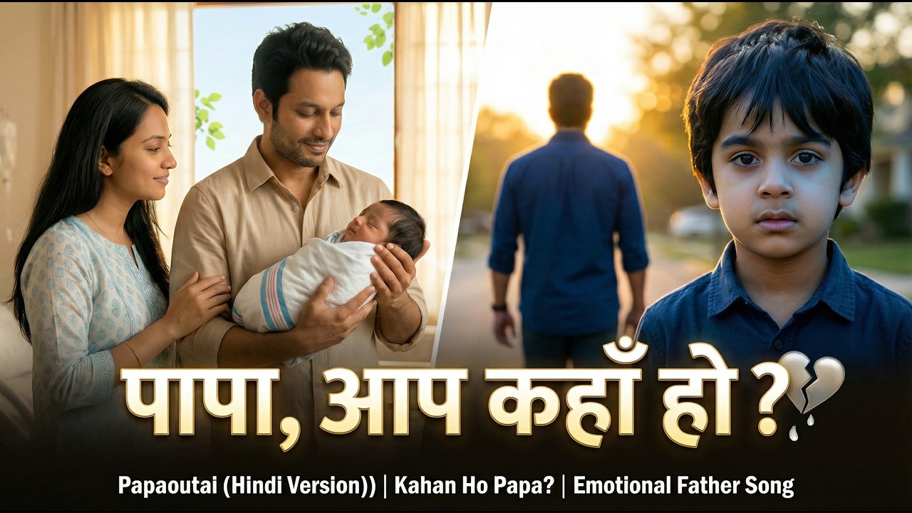 👉 Papaoutai (Hindi Version) | पापा, आप कहाँ हो? | Kahan Ho Papa? 💔 | Emotional Father Song #papoutai