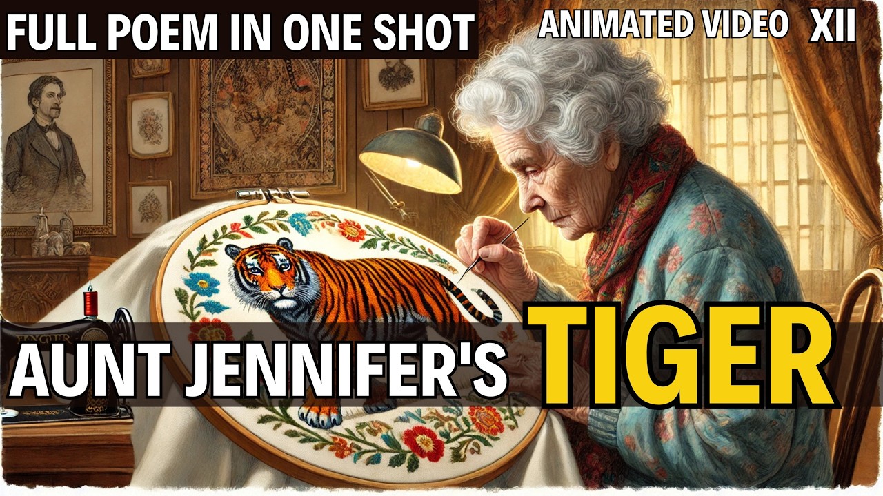 Aunt Jennifer #39 s Tiger class 12 animated video one shot in hindi Aunt Jennifer #39 s Tiger class 12 animated video one shot in hindi