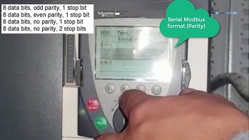 Serial Modbus configuration of schneider electric Altivar ATV61