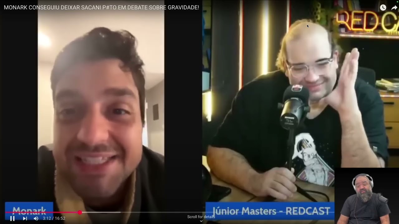 FISICO SOFRE AO VIVO POR QUARENTA MINUTOS  | MONARK VS SACANI