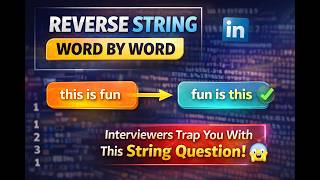 Reverse a String Word by Word in Java | Must-Know Interview Trick | Java Interview Question