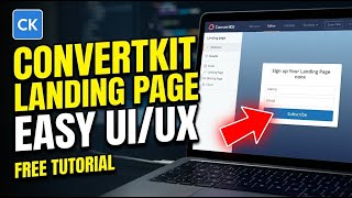 How to subscribe with ConvertKit for email landing page UI UX design - Easy Tutorial