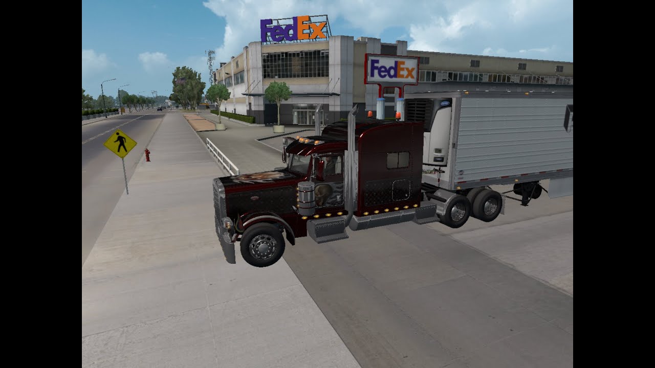 052 FedEx on Prime trailer Redding Eugene ATS American Truck