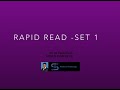 Rapid read set1