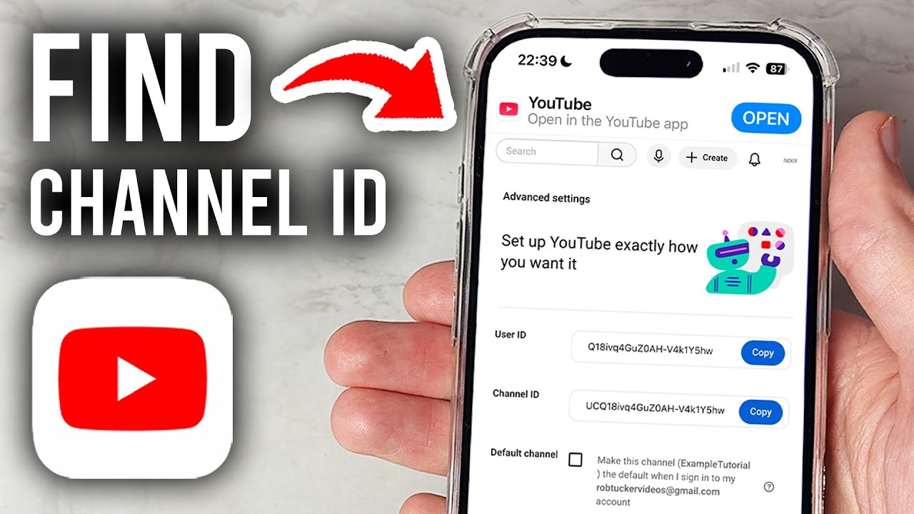 How To Find Your YouTube Channel ID In Mobile - Step By Step - YouTube
