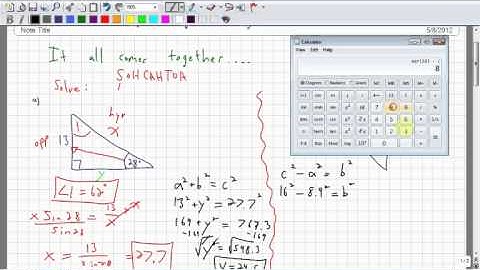 Foundations of Math and Pre-Calculus 10 3.3 Solving Right Triangles